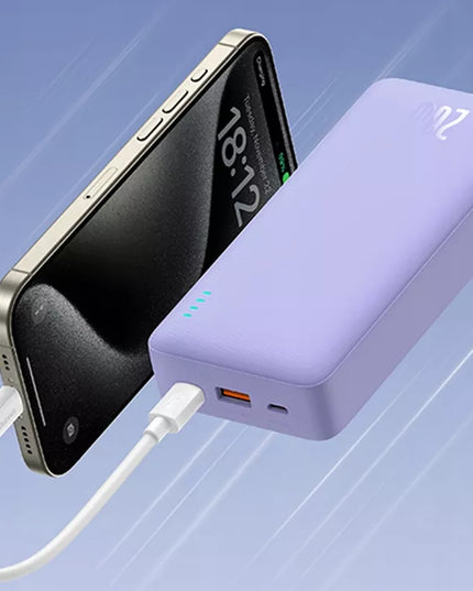 BASEUS išorinė baterija (power bank) su greituoju įkrovimu 20000mAh 20W USB-C USB-A su laidu