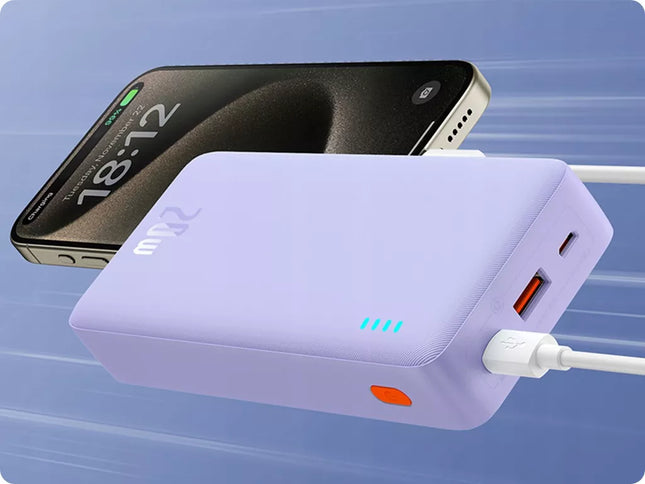 BASEUS išorinė baterija (power bank) su greituoju įkrovimu 20000mAh 20W USB-C USB-A su laidu