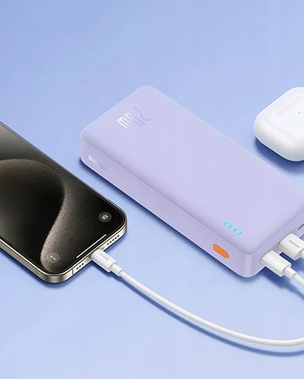 BASEUS išorinė baterija (power bank) su greituoju įkrovimu 20000mAh 20W USB-C USB-A su laidu