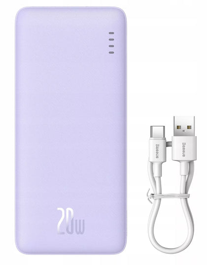 BASEUS išorinė baterija (power bank) su greituoju įkrovimu 20000mAh 20W USB-C USB-A su laidu