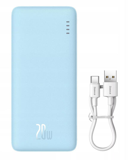 BASEUS išorinė baterija (power bank) su greitu įkrovimu 20000mAh 20W USB-C USB-A su laidu