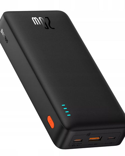 BASEUS išorinė baterija su greitu įkrovimu 20000mAh 20W USB-C USB-A su laidu