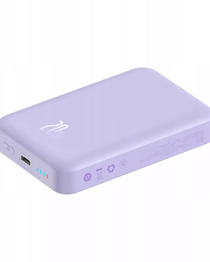BASEUS išorinė baterija 10000 mAh USB-C PD 20W su belaidžiu MagSafe įkrovimu