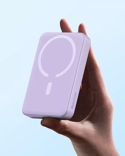 BASEUS išorinė baterija 10000 mAh USB-C PD 20W su belaidžiu MagSafe įkrovimu