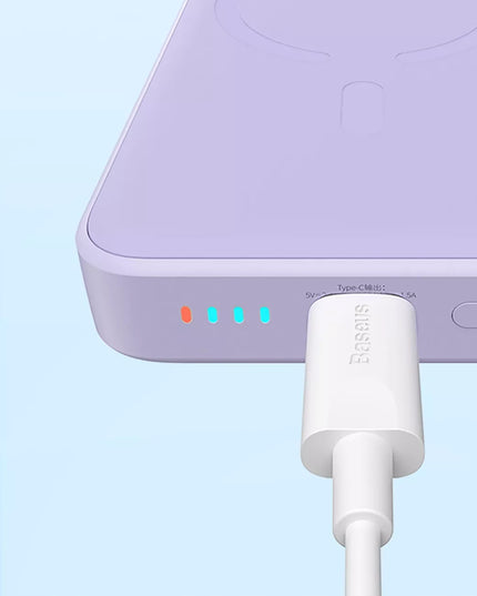 BASEUS išorinė baterija 10000 mAh USB-C PD 20W su belaidžiu MagSafe įkrovimu