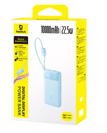BASEUS POWERBANK 10000 mAh 22.5W SU USB-C IR LIGHTNING LAIDU
