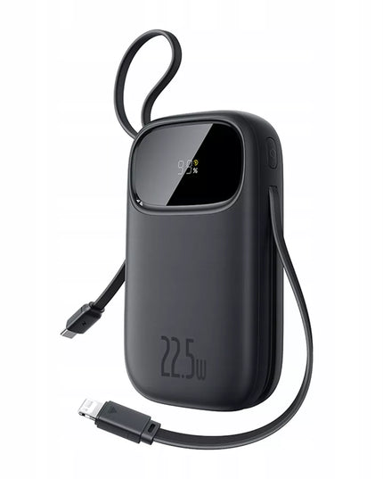 BASEUS išorinė baterija 10000 mAh USB-C USB-A LIGHTNING 22.5W