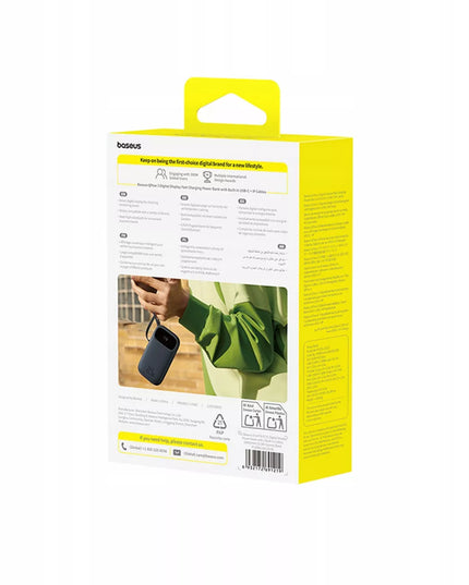 BASEUS išorinė baterija 10000 mAh USB-C USB-A LIGHTNING 22.5W