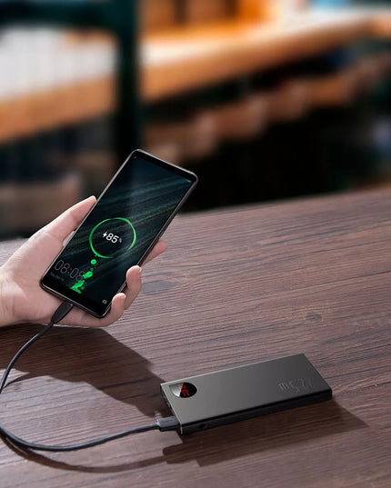 BASEUS Powerbank 10000mAh 22.5W Greitas įkrovimas USB USB-C Lightning Micro