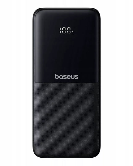 BASEUS išorinė baterija 10000mAh 22.5W USB-C USB-A su įmontuotais USB-C ir Lightning kabeliais