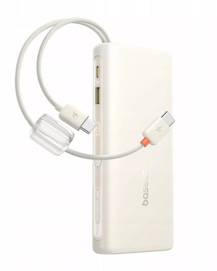 BASEUS išorinė baterija 20000 mAh 100W su integruotais USB-C laidais iki 4 įrenginių