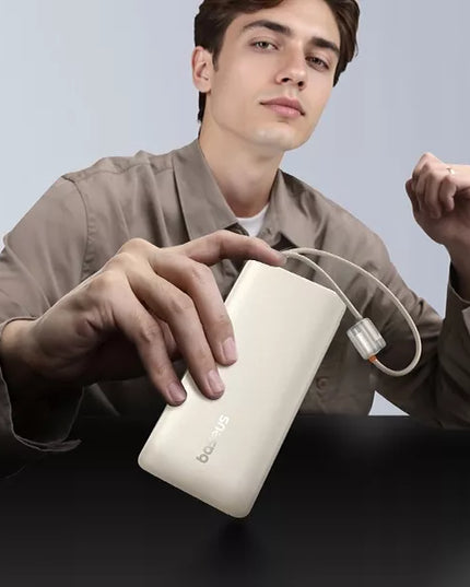 BASEUS išorinė baterija 20000mAh 100W greitas įkrovimas 2xUSB-C LED ekranas