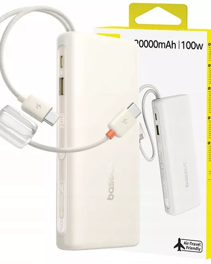 BASEUS išorinė baterija 20000mAh 100W greitas įkrovimas 2xUSB-C LED ekranas