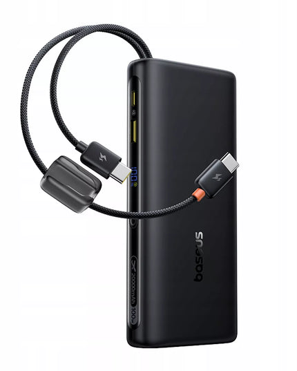 BASEUS išorinė baterija 20000mAh 100W USB-C USB-A su laidais 2x USB-C greitas įkrovimas