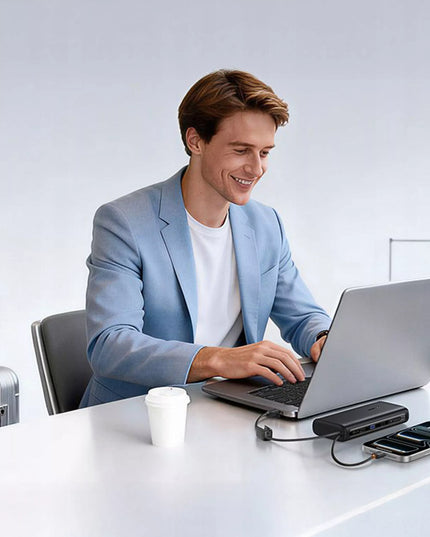 BASEUS išorinė baterija 20000mAh 100W USB-C USB-A su laidais 2x USB-C greitas įkrovimas