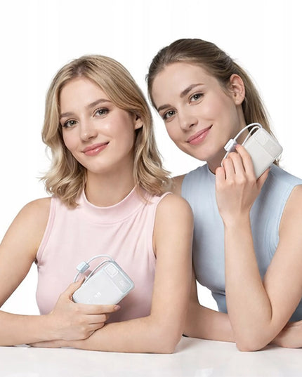 BASEUS išorinė baterija 20000mAh 22.5W USB-C USB-A su įmontuotais USB-C ir Lightning laidais