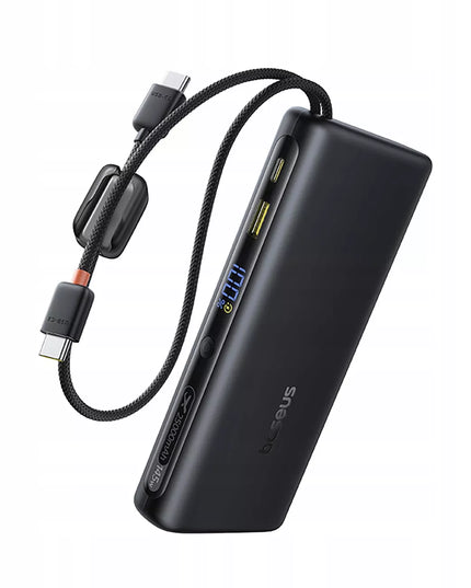 BASEUS išorinė baterija 25000 mAh 145W QC 2x USB-C USB-A PD nešiojamam kompiuteriui ir telefonui