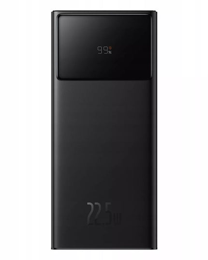 BASEUS išorinė baterija 30000 mAh USB-C PD 22.5W galinga greita saugi su laidu