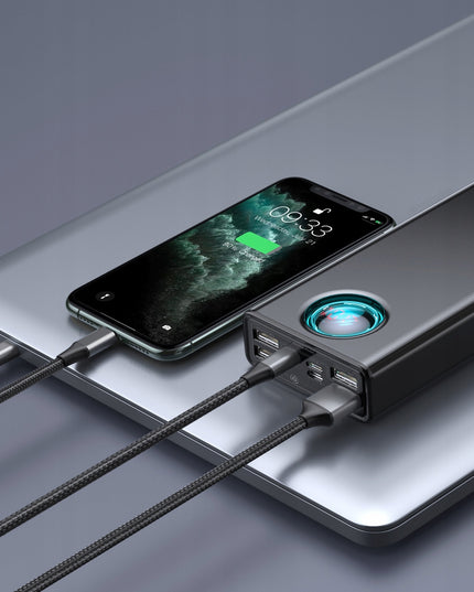 BASEUS POWERBANK 30000mAh Galingas 65W 4x USB 1x USB C QC + USB-C 100W kabelis