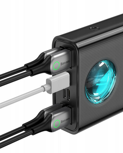 BASEUS POWERBANK 30000mAh Galingas 65W 4x USB 1x USB C QC + USB-C 100W kabelis