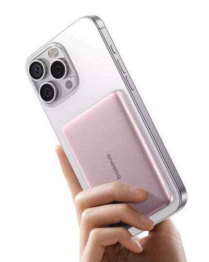 BASEUS išorinė baterija 5000 mAh 20W magnetinė MagSafe greitas įkrovimas + laidas