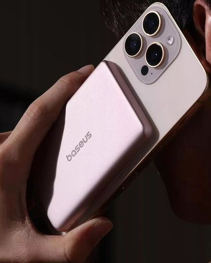 BASEUS išorinė baterija 5000 mAh 20W magnetinė MagSafe greitas įkrovimas + laidas
