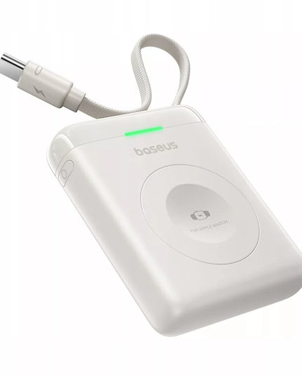 BASEUS išorinė baterija skirta APPLE WATCH 1-10 SE SE 2 Ultra Ultra 2 5W USB-C kabelis