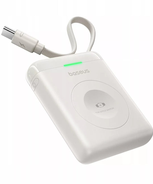 BASEUS išorinė baterija skirta APPLE WATCH 1-10 SE SE 2 Ultra Ultra 2 5W USB-C kabelis
