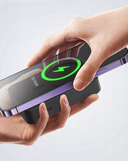 BASEUS magnetinis išorinis akumuliatorius (powerbank) 20000 mAh, belaidis įkrovimas 15W, USB-C