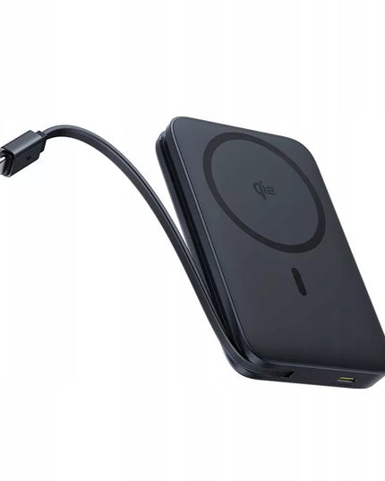 BASEUS magnetinis maitinimo blokas QI2 10000 mAh 27 W USB-C su integruotu greitojo įkrovimo laidu