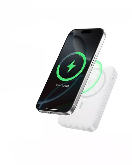 BASEUS magnetinis „Powerbank“ QI2 10000mAh 27W USB-C su integruotu greitojo įkrovimo laidu