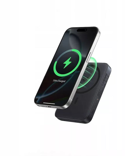 BASEUS magnetinis maitinimo blokas QI2 10000 mAh 27 W USB-C su integruotu greitojo įkrovimo laidu