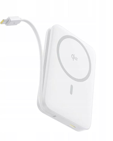BASEUS magnetinis „Powerbank“ QI2 10000mAh 27W USB-C su integruotu greitojo įkrovimo laidu