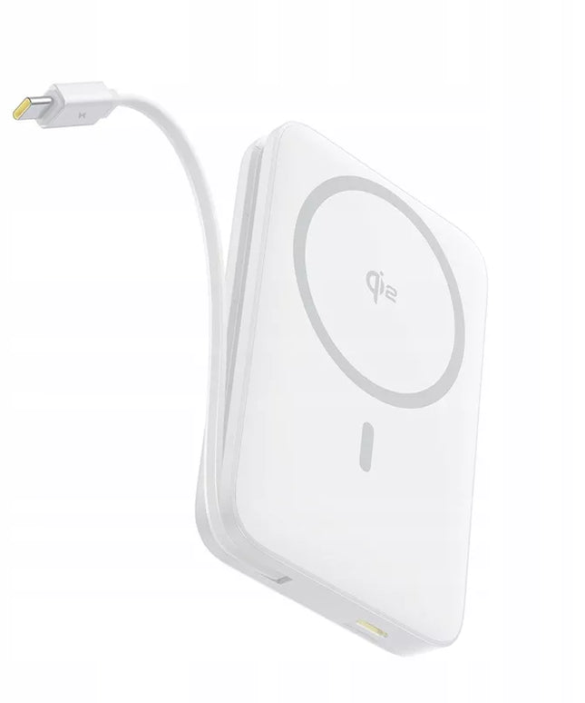 BASEUS magnetinis „Powerbank“ QI2 10000mAh 27W USB-C su integruotu greitojo įkrovimo laidu
