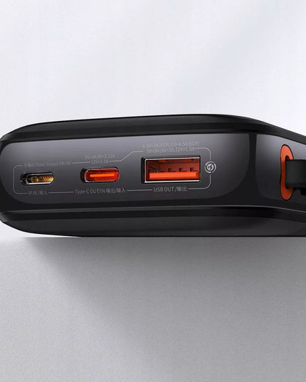 BASEUS išorinė baterija QPOW PRO 10000mAh 22.5W QC PD greitasis kroviklis USB-C