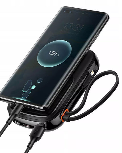 BASEUS išorinė baterija QPOW PRO 10000mAh 22.5W QC PD greitasis kroviklis USB-C