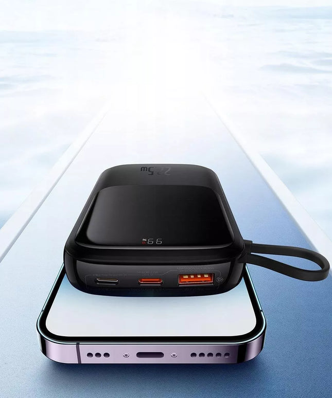 BASEUS išorinė baterija QPOW PRO 10000mAh 22.5W QC PD greitasis kroviklis USB-C