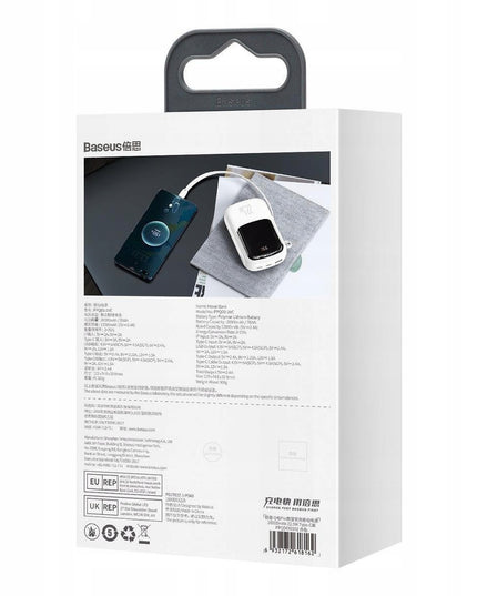 BASEUS POWERBANK GREITAS ĮKROVIMAS 20000mAh 22,5W QC/PD/SCP/FCP USB-C LAIDAS