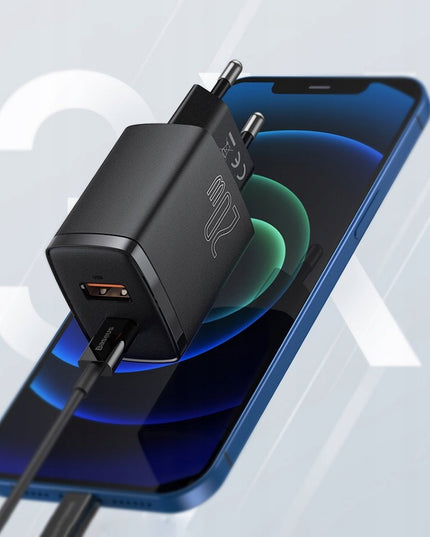 BASEUS Greitas įkroviklis telefonui USB C 20W Universalus QC 3A