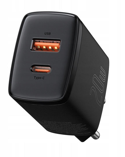 BASEUS Greitas įkroviklis telefonui USB C 20W Universalus QC 3A