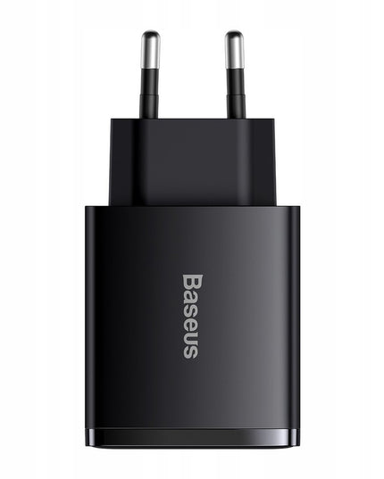BASEUS Greitas įkroviklis telefonui, C tipo USB, 2x USB, 30W PD QC 3.0 AFC