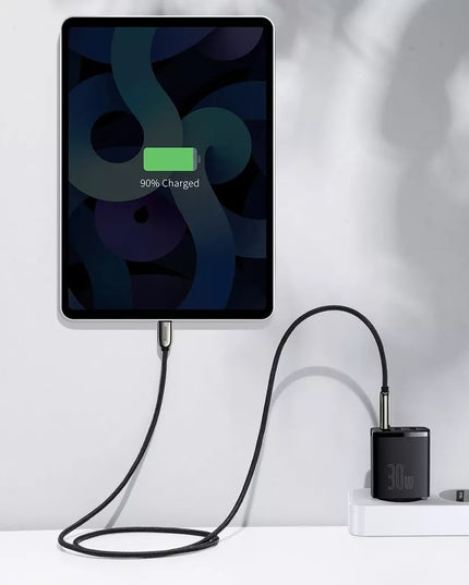 BASEUS Greitas įkroviklis telefonui, C tipo USB, 2x USB, 30W PD QC 3.0 AFC