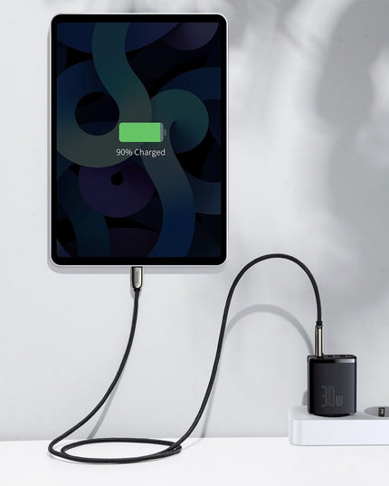 BASEUS Greitas įkroviklis telefonui, C tipo USB, 2x USB, 30W PD QC 3.0 AFC