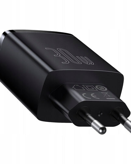 BASEUS Greitas įkroviklis telefonui, C tipo USB, 2x USB, 30W PD QC 3.0 AFC
