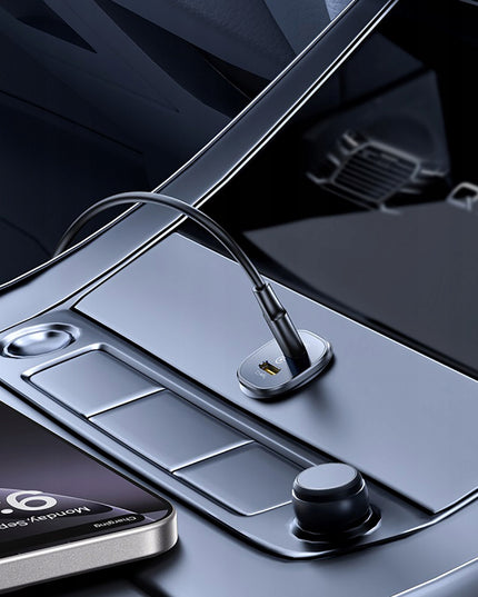 BASEUS Greitas automobilinis įkroviklis 2x USB-C Tipas C PD 30W maitinimo šaltinis automobiliui