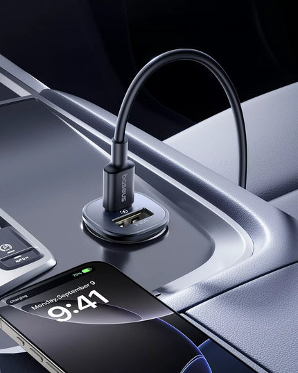 BASEUS greitas automobilinis įkroviklis USB-C PD USB-A 30W