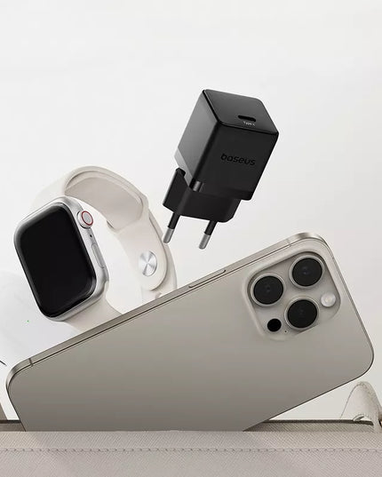 BASEUS greitas tinklo įkroviklis 20W USB-C PD QC saugus kompaktiškas
