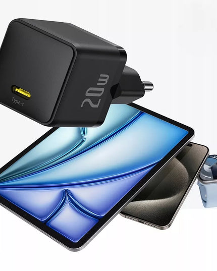 BASEUS greitas tinklo įkroviklis 20W USB-C PD QC saugus kompaktiškas