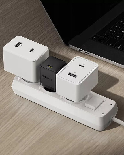 BASEUS greitasis tinklo įkroviklis 30W USB-C Type-C PD QC saugus maitinimo adapteris
