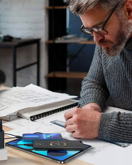 BASEUS Greitas Tinklo Įkroviklis USB 2x USB C Maitinimo Adapteris Nešiojamam Kompiuteriui GaN 65W